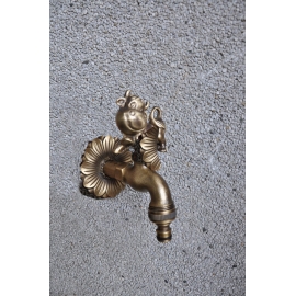 銅雕動物小乳牛造型水龍頭 (y14914 銅雕系列 銅雕立體掛飾)